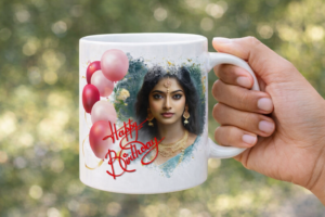 Photo Mug – Best Personalized Photo Coffee Cup personalized birthday photo mug for girls | custom name & photo printed ceramic mug | best birthday gift
