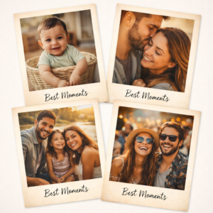 retro polaroid photo prints